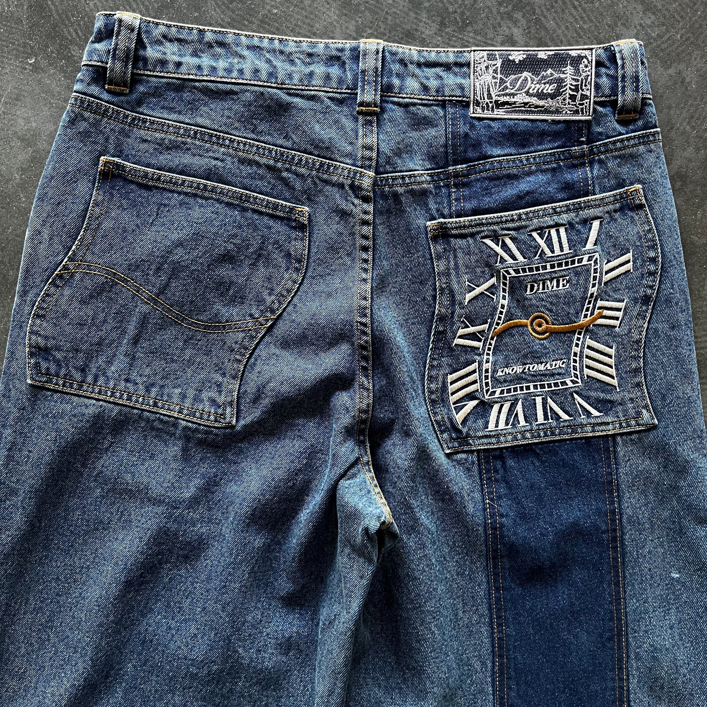 Dime Baggy Denim Knowtomatic Blue | Full Court Online