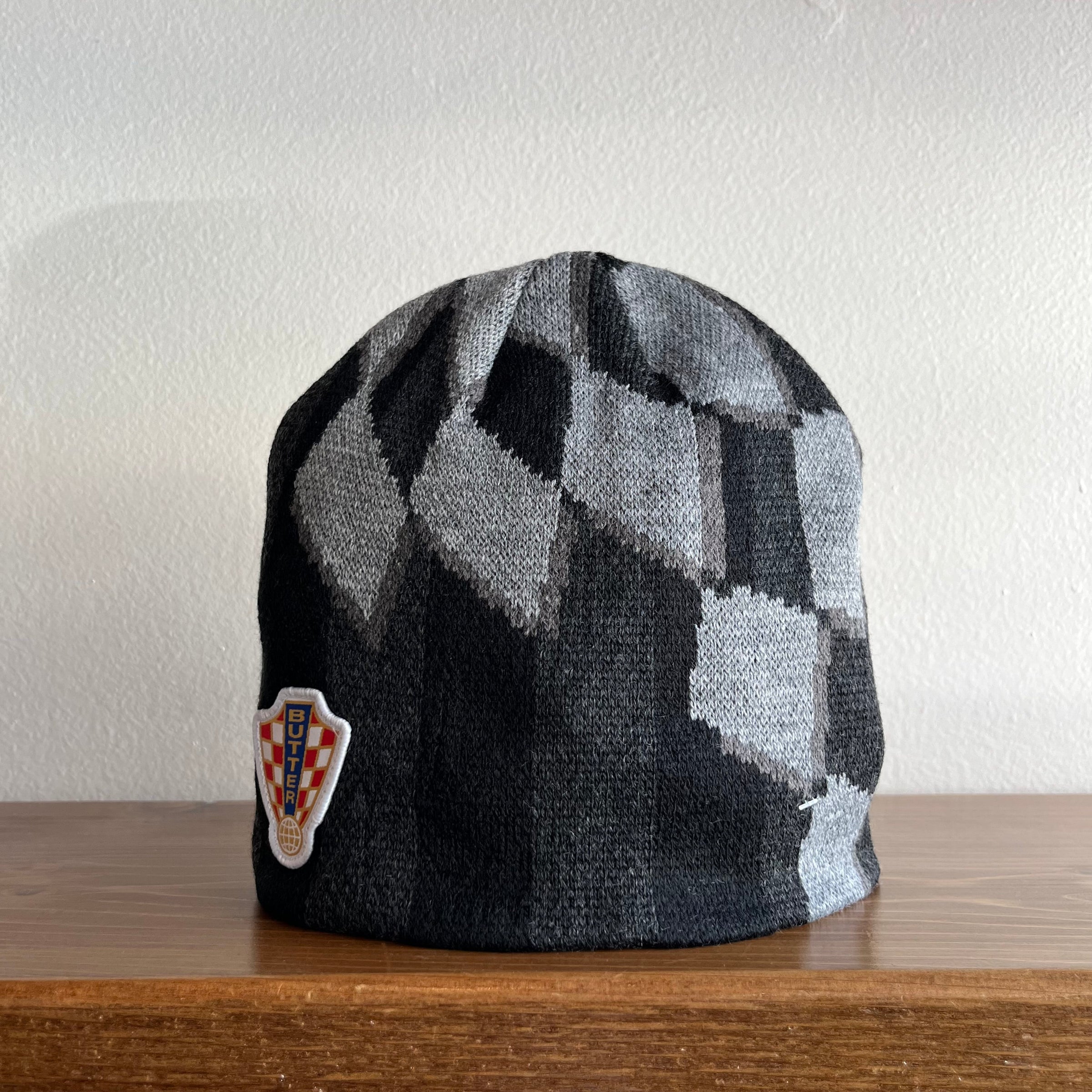 Butter Goods Flag Skully Beanie Black | Full Court Online