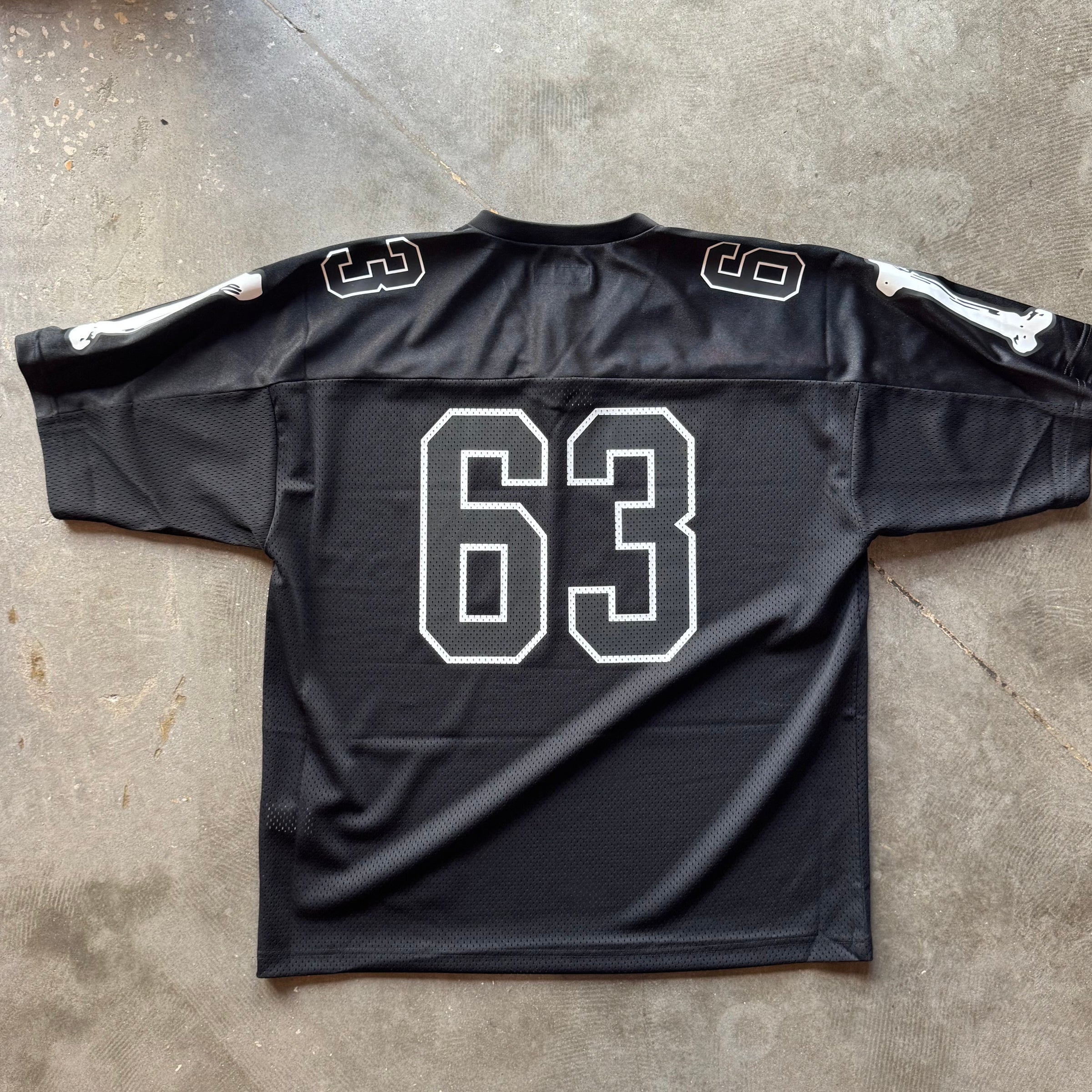 Supreme Bones Football Jersey 黒 M Supreme Bones Football Jersey Black | Full Court Online