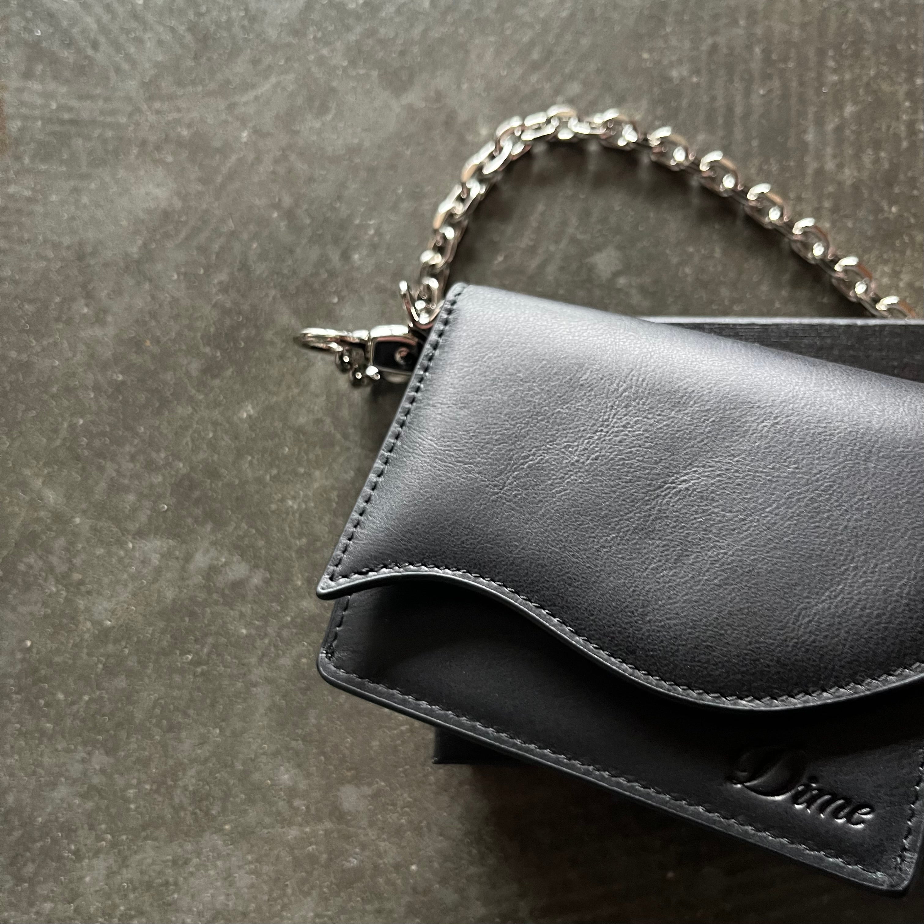 【DIME】 CHAIN LEATHER WALLET / BLACK Dime Black Chain Leather Wallet | ModeSens