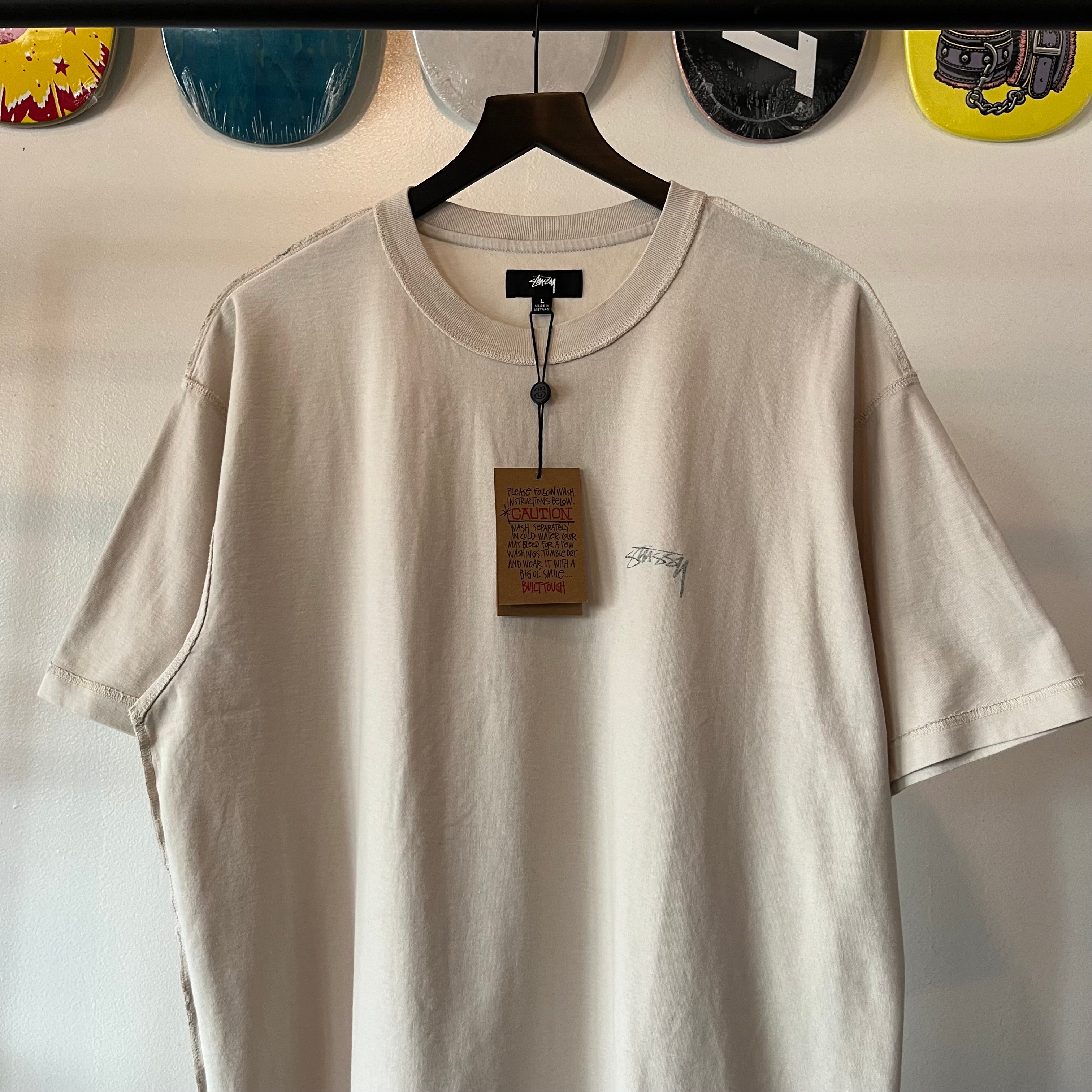 Stussy Lazy Tee Bone | Full Court Online