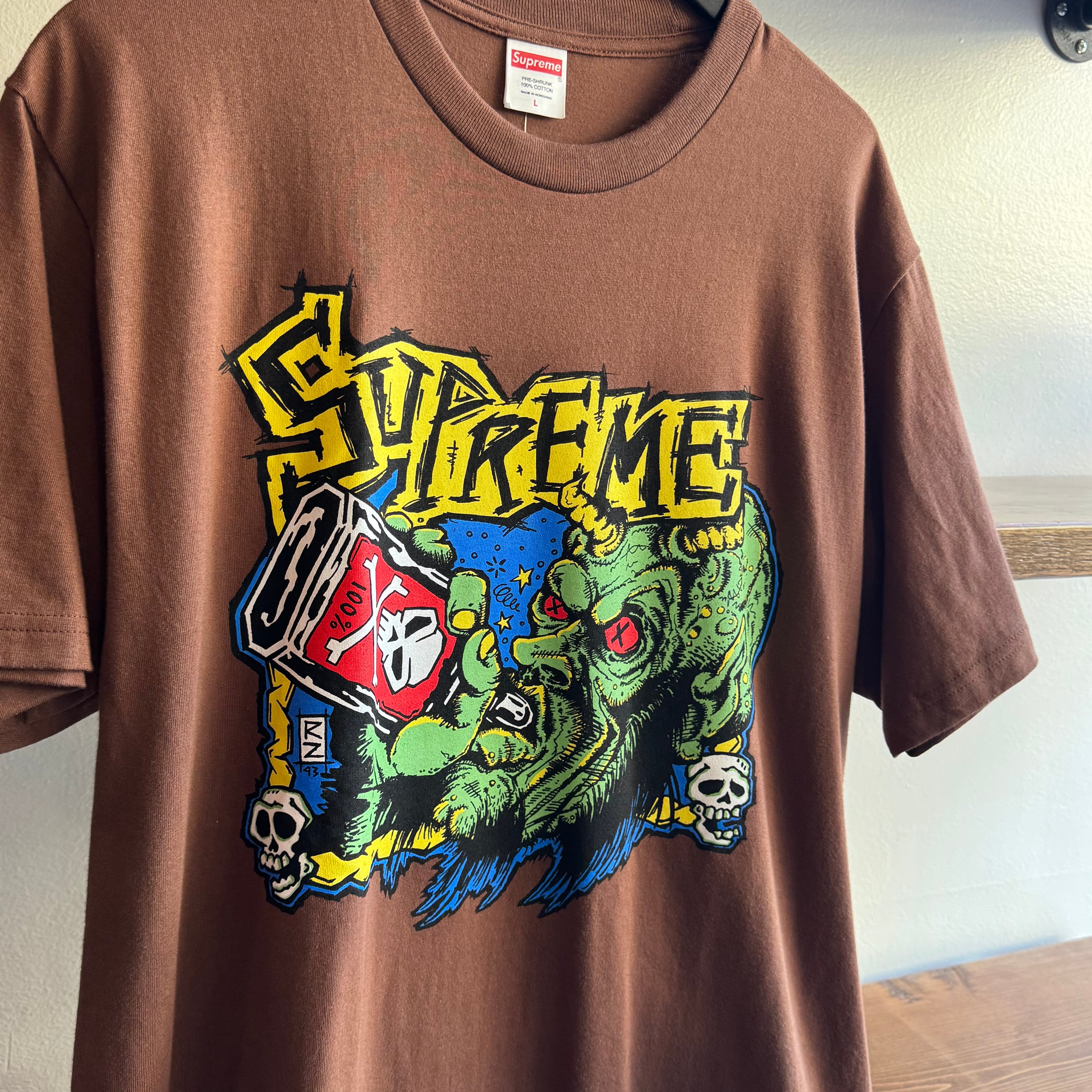 Supreme Rob Zombie Tee Brown | Full Court Online