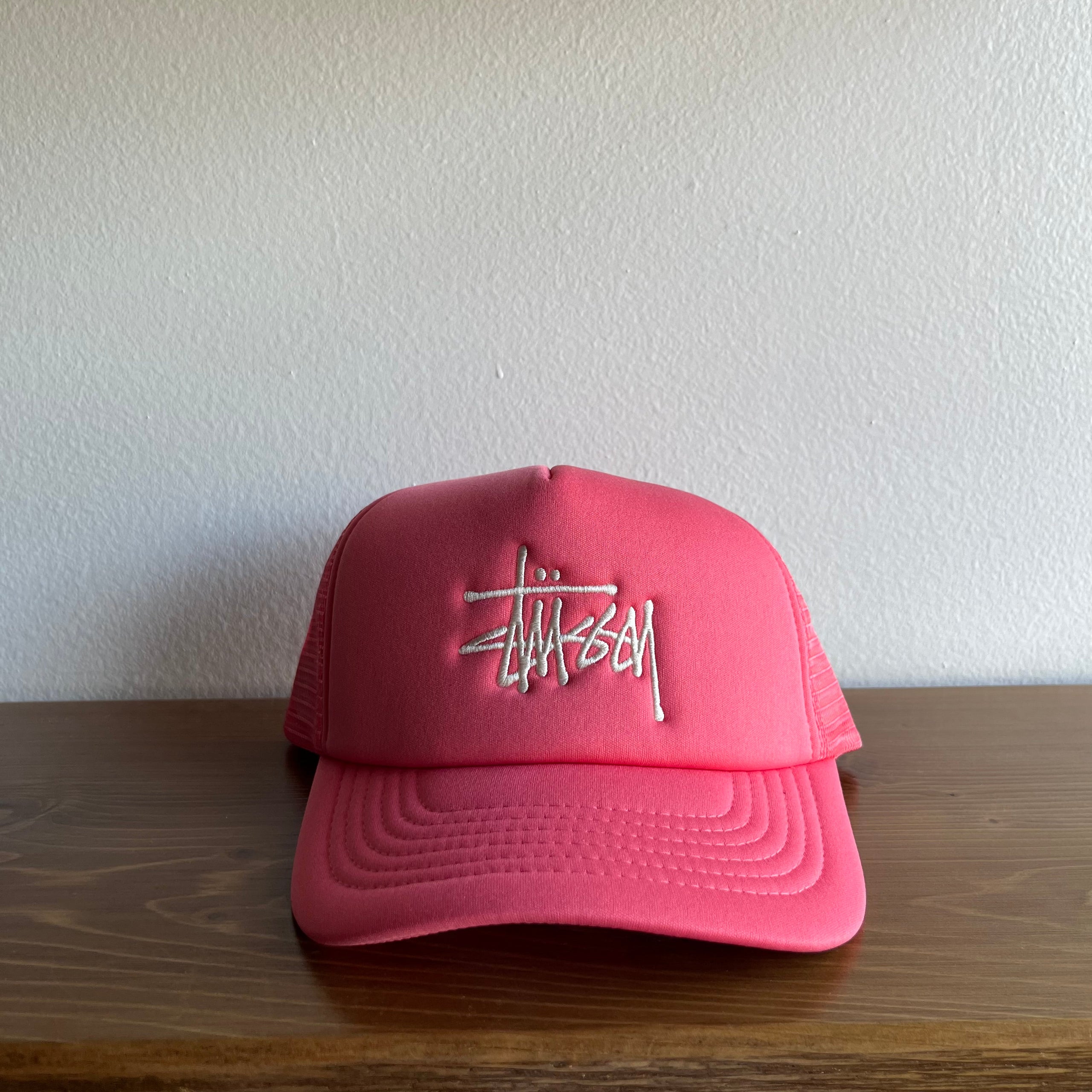 Stussy Trucker Hat Pink | Full Court Online