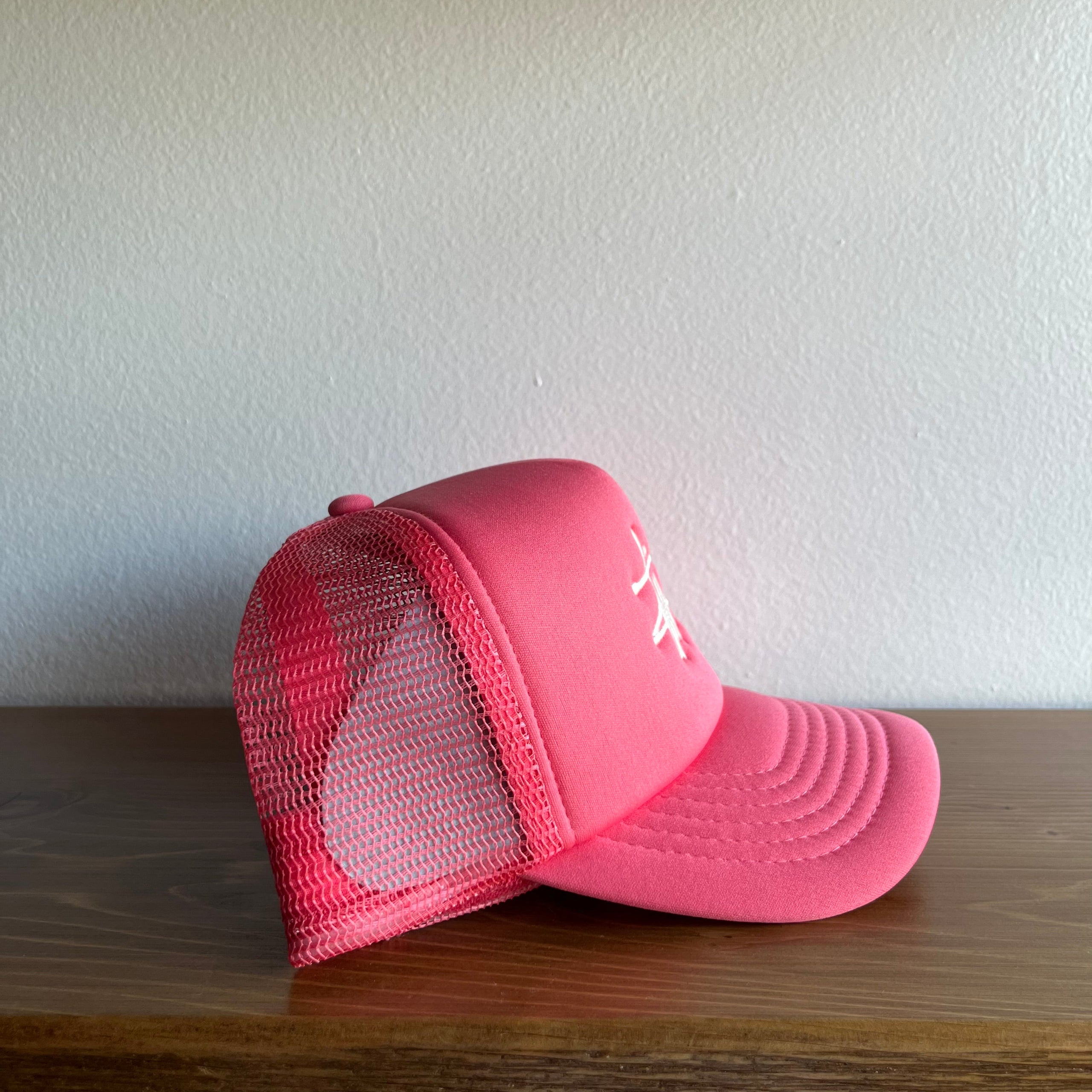 Stussy Trucker Hat Pink | Full Court Online