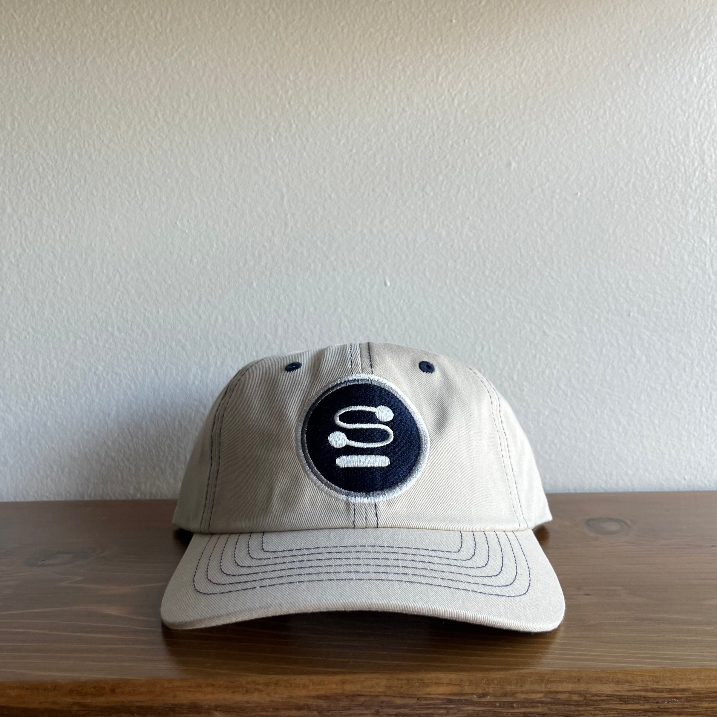 Stussy Dot Logo Hat White